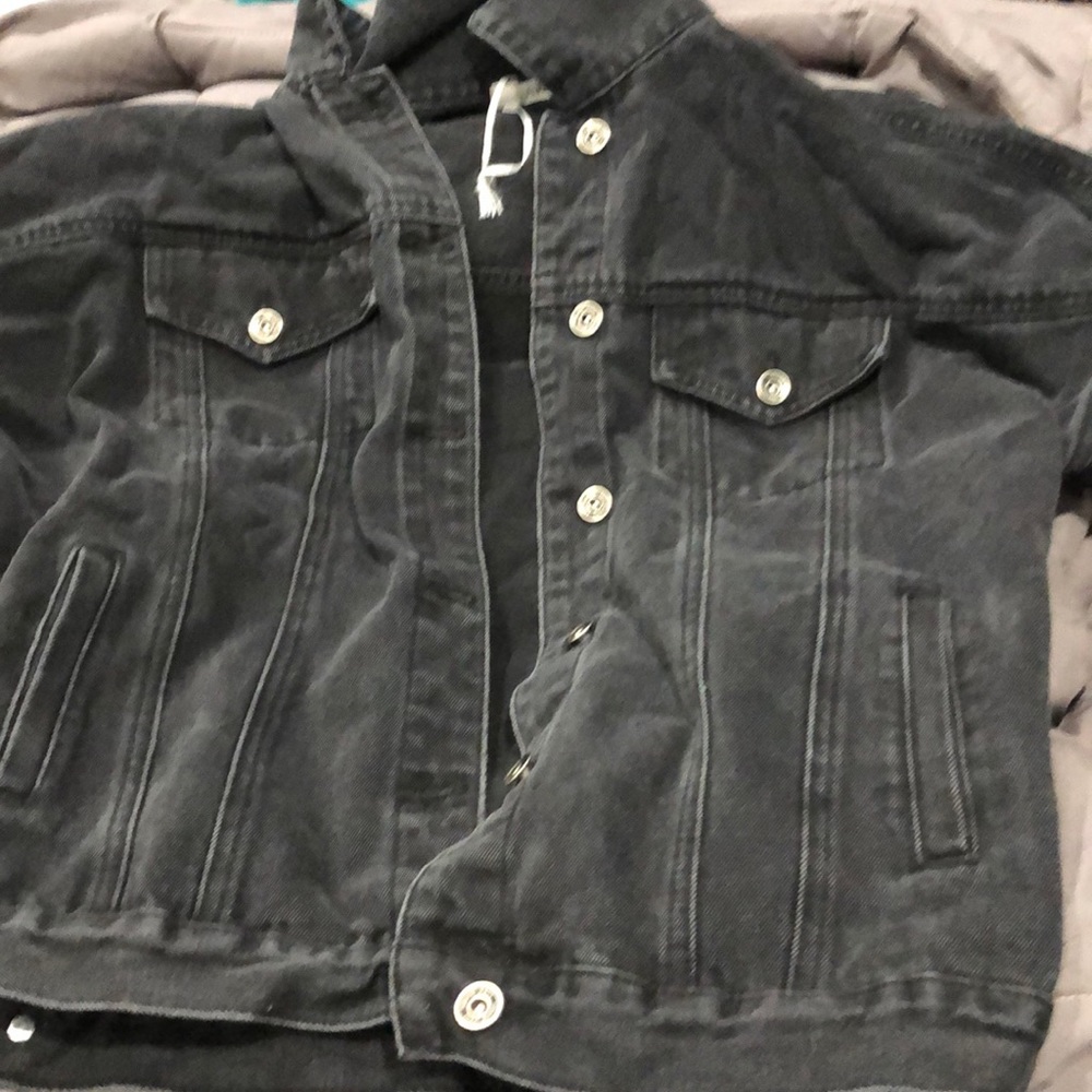 Black jean jacket
